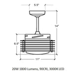 Pharos LED Ceiling Fan