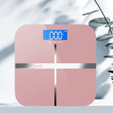 Body Weight Bathroom Scale with Step-On Technology, 400 Lb, Body Tape Measure Included, Pink