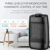 Electric Space Heater, Adjustable Thermostat and Overheat Protection Ceramic Space Heater, Personal Heater with Carrying Handle, Super Fast Heater for Desk, Office, Home, Bedroom. Knob