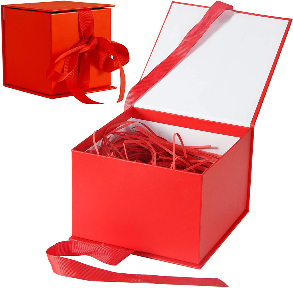 Red Box Fill Gift Box with Fill Solid Red Color – Musbeat