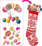 Christmas Knit Stockings, 4 Pcs