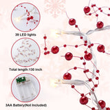 LED Berry Beaded Garland