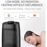 Electric Space Heater, Adjustable Thermostat and Overheat Protection Ceramic Space Heater, Personal Heater with Carrying Handle, Super Fast Heater for Desk, Office, Home, Bedroom. Knob