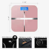 Body Weight Bathroom Scale with Step-On Technology, 400 Lb, Body Tape Measure Included, Pink