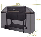Grill Cover, 58 inch BBQ Gas Grill Cover Waterproof Weather Resistant, UV and Fade Resistant, UV Resistant Materia for Weber Char-Broil Nexgrill Grills and More