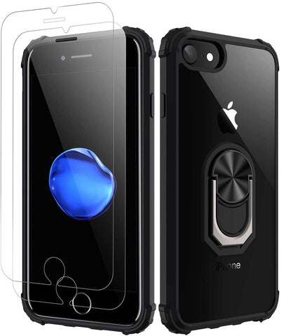 iPhone 7 Case | iPhone 8 Case [ Military Grade ] 15ft. Drop Tested Protective Case | Kickstand | Compatible with Apple iPhone 8 / iPhone 7 -Black