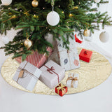 48" Sparkly Sequin Tree Skirt, Gold