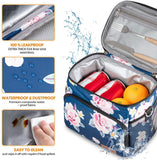 NIUTA Lunch Bag for Women, Men, Leakproof Thermal Reusable Lunch Box for Adult & Kids, Lunch Cooler Tote with Shoulder Strap for Office Work (Rose)