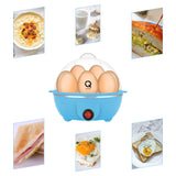 Aqwzh Rapid Egg Cooker Electric for Hard Boiled, Poached, Scrambled Eggs, Omelets, Steamed Vegetables, Seafood, Dumplings, 7 capacity, with Auto Shut Off Feature