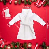 Santa White Elf Bathrobe, 2 Pcs