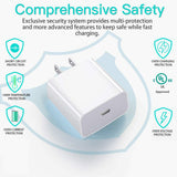 iPhone Fast Charger,18W USB C Fast Wall Charger for iPhone 12/12 Mini/12 Pro/12 Pro Max/11 pro max