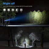 Flashlights, LED Tactical Flashlight S1000 - High Lumen, 5 Modes, Zoomable, Water Resistant, Handheld Light