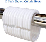 NIUTA Shower Liner, Standard Shower Curtain Liner Fabric 72 x 72 inch Full Size, Hotel Quality, Washable, Waterproof, White Bathroom Curtains with Grommets
