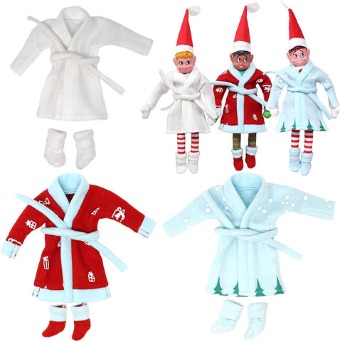 Santa Couture for Elf Doll Bathrobes
