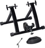 AEDILYS Magnetic Bike Trainer Stand Premium Steel Bike Bicycle Indoor Exercise Bike Stationary Workout Trainer Stand Fits for 26in-28in, 700C Wheels