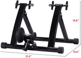 AEDILYS Magnetic Bike Trainer Stand Premium Steel Bike Bicycle Indoor Exercise Bike Stationary Workout Trainer Stand Fits for 26in-28in, 700C Wheels