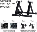AEDILYS Magnetic Bike Trainer Stand Premium Steel Bike Bicycle Indoor Exercise Bike Stationary Workout Trainer Stand Fits for 26in-28in, 700C Wheels