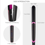 Straightener - 2 in 1 Ceramic Hair Straightener - Titanium Hair Straightener with Dual Voltage