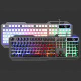 Keyboard and Mouse Set Combo, USB Wired Backlit Keyboard