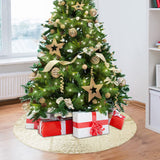 48" Sparkly Sequin Tree Skirt, Gold