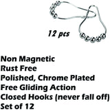 12 Pcs Shower Curtain Hooks