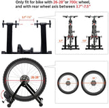 AEDILYS Magnetic Bike Trainer Stand Premium Steel Bike Bicycle Indoor Exercise Bike Stationary Workout Trainer Stand Fits for 26in-28in, 700C Wheels