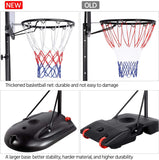 AEDILYS 7.2-9.2ft Basketball Hoop Backboard System Portable Removeable Basketball Hoop & Goals Outdoor/Indoor Adjustable Height Basketball Set for Youth