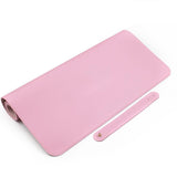Leather Desk Pad Protector,Mouse Pad,Office Desk Mat,\xef\xbc\x8831.5in*15.7in \xef\xbc\x89 Non-Slip PU Leather Desk Blotter,Laptop Desk Pad,Waterproof Desk Writing Pad for Office and Home-pink