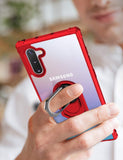 Amuoc Samsung Galaxy Note 10 Case, [ Military Grade ] 15ft. Drop Tested Protective Case | Kickstand | Compatible with Samsung Galaxy Note 10 / Note 10 5G Case -Red