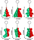 Pop Bubble Keychain,12 pieces