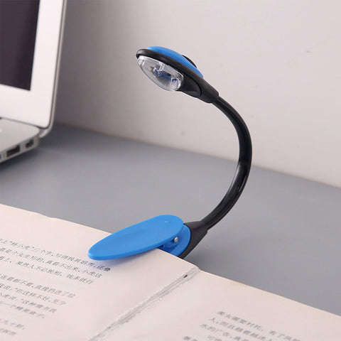 Clip on Book Light for Reading in Bed, LED Reading Light for Books and Kindles, 25 Hour Run Time, Blue