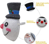 2 Pcs Christmas Snowman Porch Light Cover