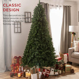 AEDILYS 7.5ft Premium Spruce Artificial Holiday Christmas Tree for Home, Office, Party Decoration w/ 1,346 Branch Tips, Easy Assembly, Metal Hinges & Foldable Base