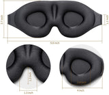 Sleep Mask for Women Men, Eye Mask for Sleeping 3D Contoured Cup Blindfold, Upgraded Eye Cover with Adjustable Strap, Blockout Light, Eye Pillow Soft Comfy Eye Shade for Nap Travel Night Shift