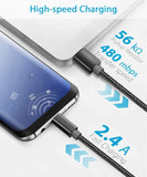 (3 Pack 3.3ft+6.6ft+10ft)USB C Cable