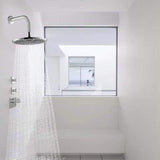 AQwzh 9.5 Inch Rain High Pressure Shower Head G1/2 Adjustable Bathroom Shower Head Spray Stainless Steel Polished Chrome Bath Rain Round