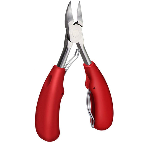 Nail Clippers, Precision Toenail Clippers for Thick or Ingrown Toenails Red