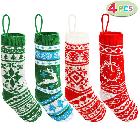 4 Pack 18” Christmas Stockings