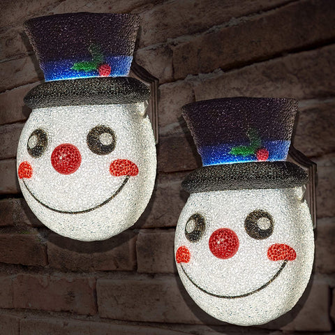 2 Pcs Christmas Snowman Porch Light Cover