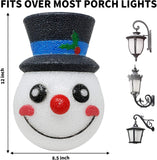 2 Pcs Christmas Snowman Porch Light Cover