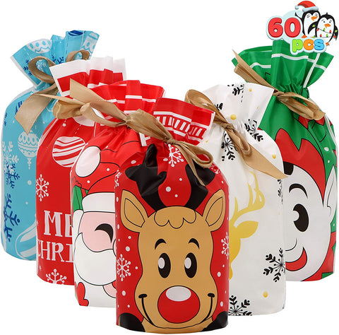 Christmas X-Large Candy Bags, 60 Pcs