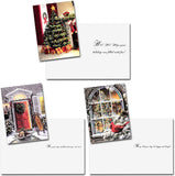 72 Pcs Snowy Town Greeting Cards