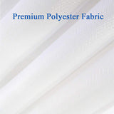 NIUTA Shower Liner, Standard Shower Curtain Liner Fabric 72 x 72 inch Full Size, Hotel Quality, Washable, Waterproof, White Bathroom Curtains with Grommets