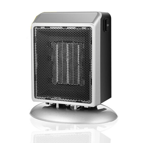 Camkey Mini Heater, Space Heater, Portable Electric Oscillating Heater with Over-Heat Protection and Tip-Over Protection, 1s Quick Heating, Small and Quiet, Suitable for Office Home Use, Silver