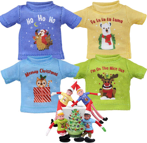 Joyin 4 Packs T-shirt for Elf Doll