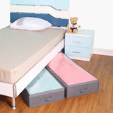 Underbed Storage Bag Organizer (2 Pack) Large Capacity Storage Box with Reinforced Strap Handles, PP Non-Woven Material, Clear Window, Store Blankets, Comforters, Linen, Bedding, Seasonal Clothing