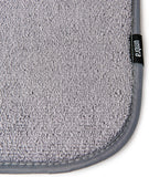 Rack and Microfiber Dish Drying Mat-Space-Saving Lightweight Design Folds Up for Easy Storage, 24 x 18 inches, Standard, Charcoal