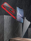 iPhone XR Case, [ Military Grade ] with [ Glass Screen Protector] 15ft. Drop Tested Protective Case | Kickstand | Compatible with Apple iPhone XR Case -Red
