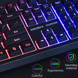Keyboard and Mouse Set Combo, USB Wired Backlit Keyboard