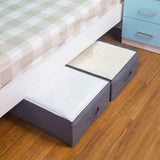 Underbed Storage Bag Organizer (2 Pack) Large Capacity Storage Box with Reinforced Strap Handles, PP Non-Woven Material, Clear Window, Store Blankets, Comforters, Linen, Bedding, Seasonal Clothing